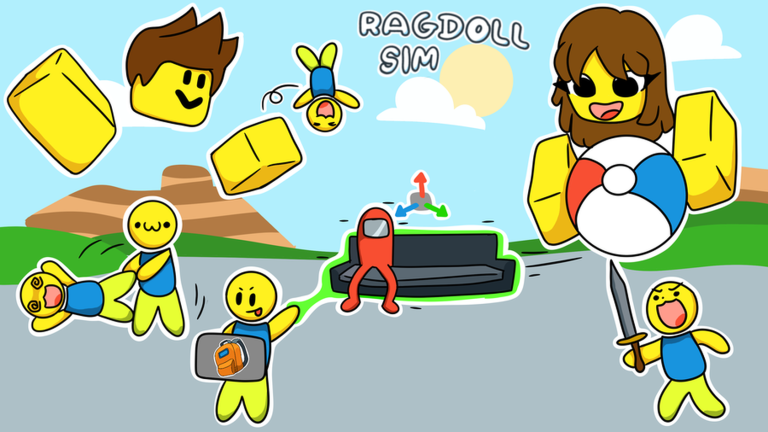 Cena de Ragdoll Simulator no Roblox 6